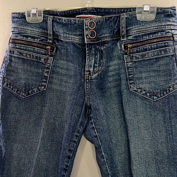 Vtg~Z Cavaricci Jeans~Select Brand~ Denim Crop Pants~Size 9 - Picture 5 of 14